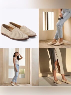 NISOLO Mara Woven Leather Slip On Loafer Size 9